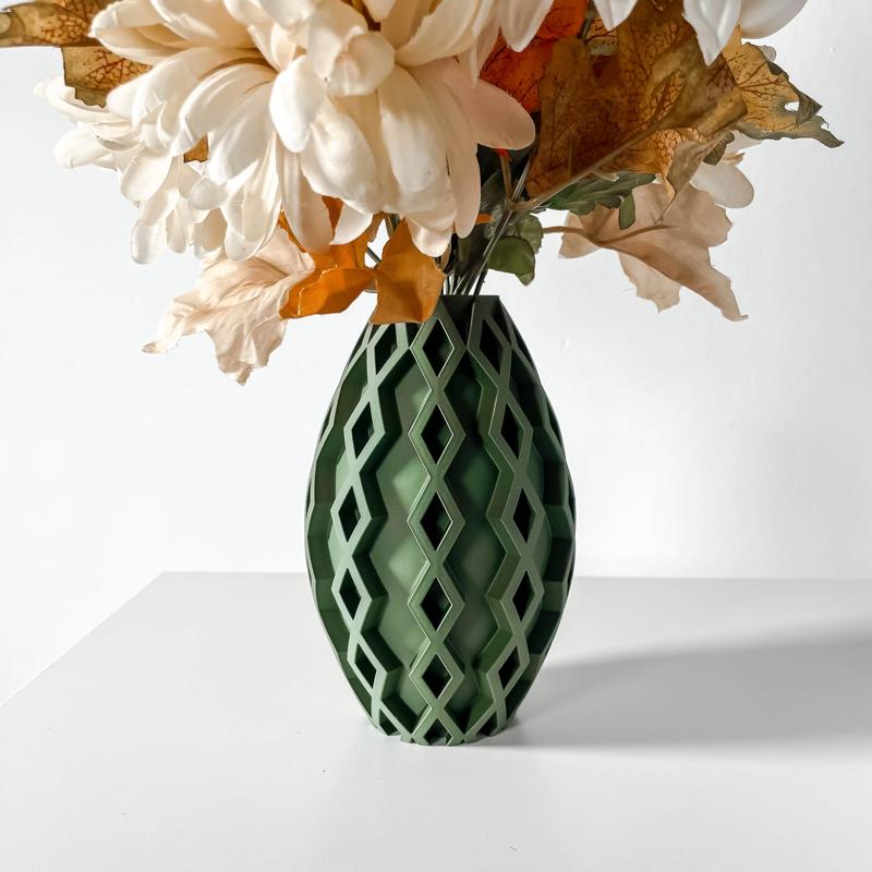 The Sumi Vase, Modern and Unique Home Decor for Dried and Preserved Flower Arrangement  | STL File