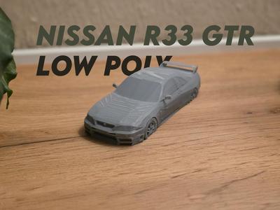 Nissan GTR R33 Low Poly