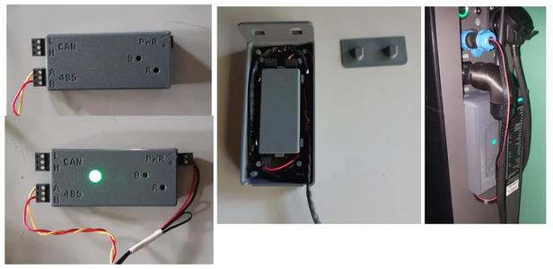 Casing for lilygo T-CAN485 and cable management holder for Marstek Venus   