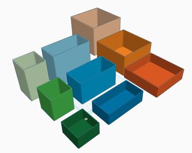 Simple stackable boxes (with lids)