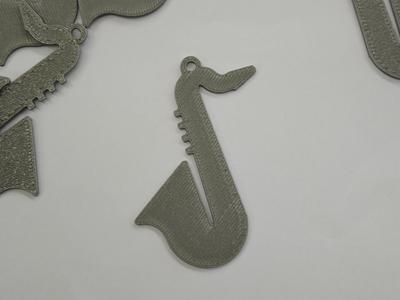 Saxophone Keychain