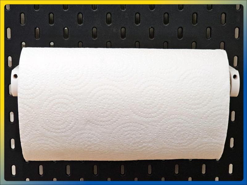 Quick-Change Paper Towel Mount for IKEA Skadis