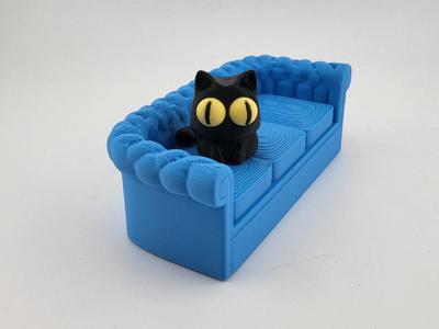 cat on sofa hypnotic NO AMS v2 decoration desk