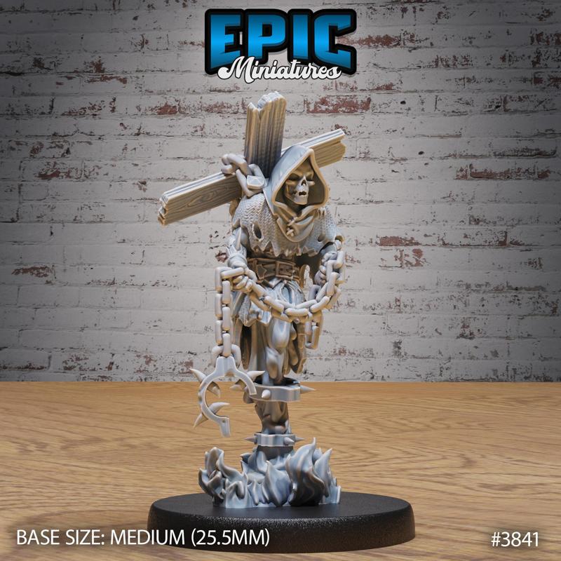 Fire Ghost Skeleton / Undead Soldier / Evil Skelet Warrior / Zombie Fighter / Walking Dead / Graveyard Encounter