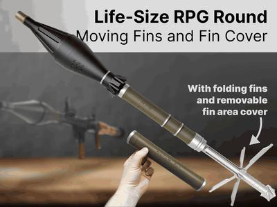 Life-size RPG Round with Folding Fins & Fin Cover