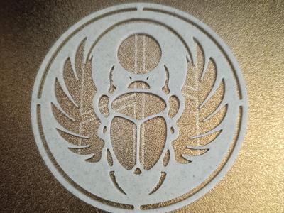 Relief Scarab Decoration
