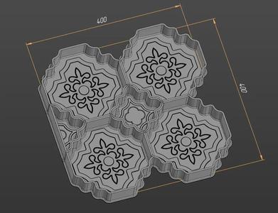 Mold for tile shape   