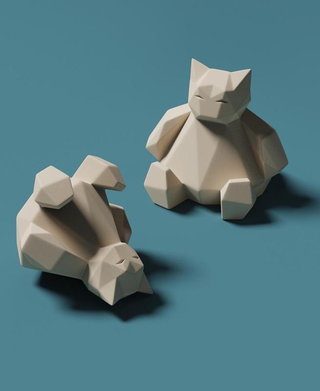 Low-poly Snorlax