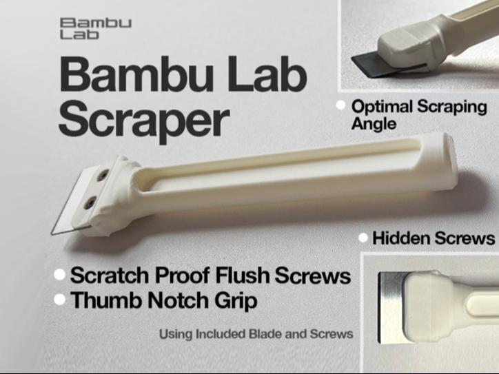 Bambu Lab Bed Plate Scraper  Original Blade Screws