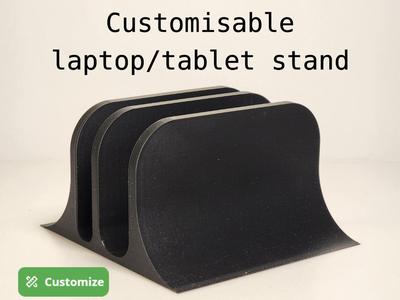 Parametric Laptop/tablet/book stand