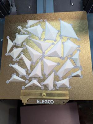 Unicorn wall art organized by color, grouped and scaled to 50%