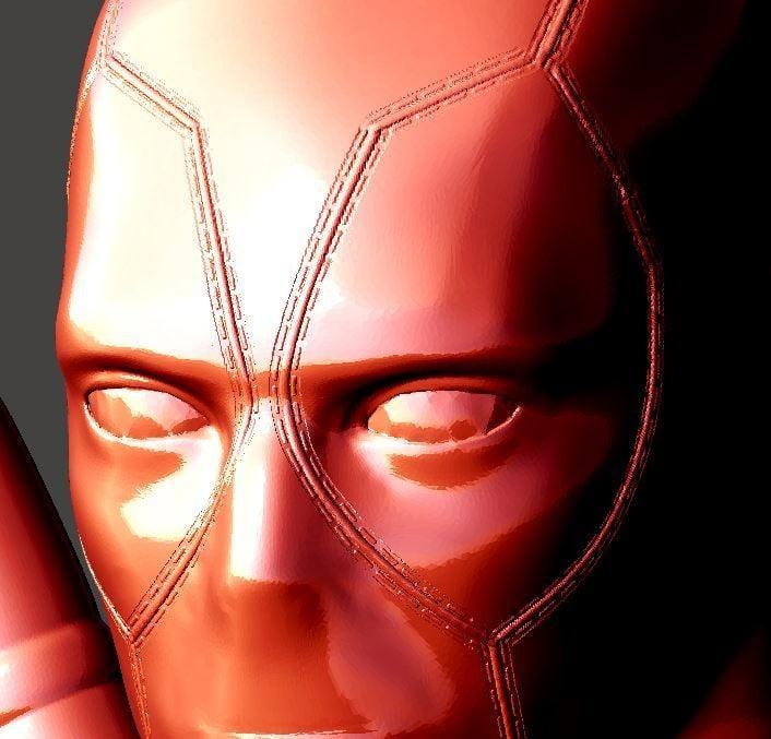 Deadpool Bust HD (With Supports)