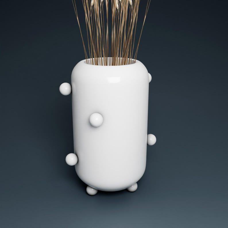 Modern Vase STL 3D Printer file, instant download, unique home decor