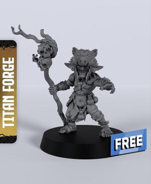 Goblin Shaman – With Free Dragon  – 5e DnD Inspired for RPG and Wargamers