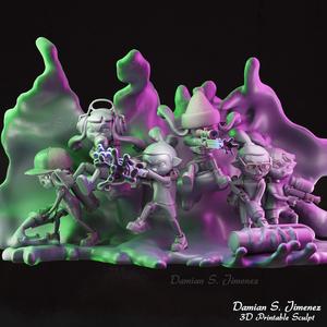 Splatoon 3 Diorama 3D Print stl Splatoon 3D Model