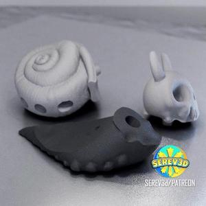 Spooky Skull Snail - Paintbrush/Pen holder - 3D print STL and multicolor 3MF file