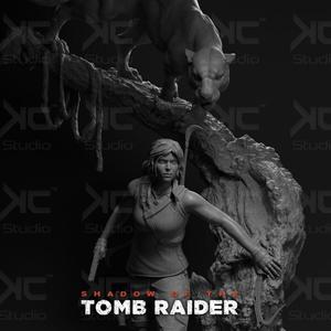 Lara Croft Statue FanArt