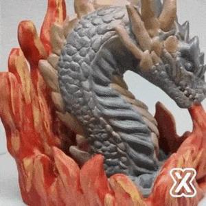 DRAGON FLAMES BOOK END
