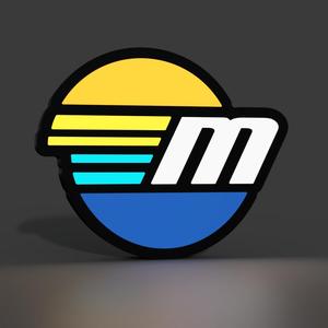 Malibu Boats Logo Lightbox LED Lamp