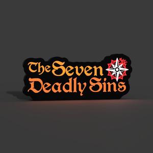 The Seven Deadly Sins Anime Lightbox LED Lamp