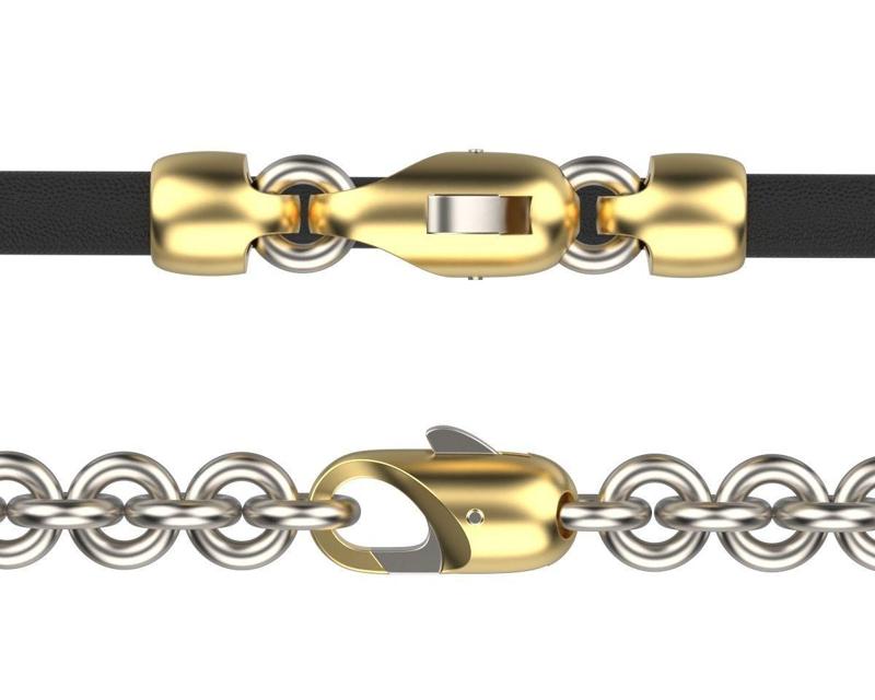 Cylindrical Bracelet or Chain  Lobster Clasp