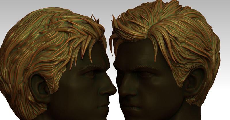 3D Hair style for Man V06