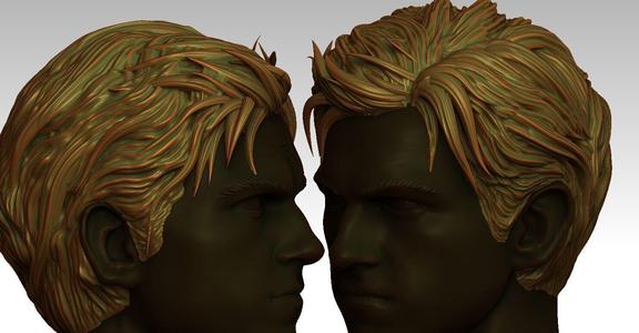3D Hair style for Man V06