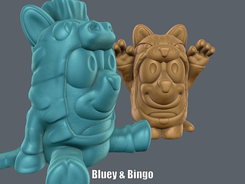 Bluey & Bingo (Easy print no support)