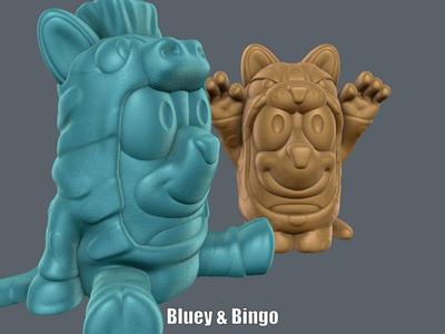 Bluey & Bingo (Easy print no support)