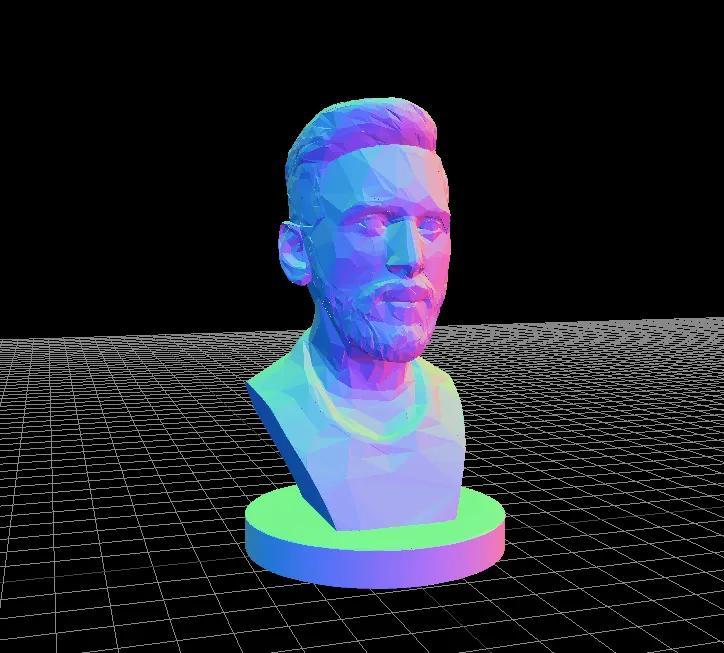 Messi Bust – Low Poly (Decoration)