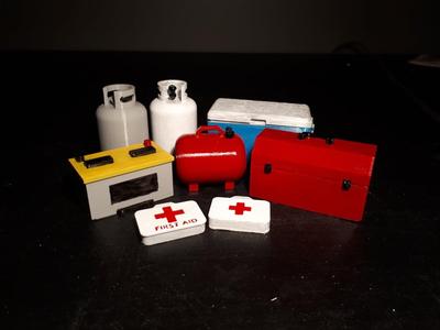 RC 1/10th Rock Crawler Scale Accessories