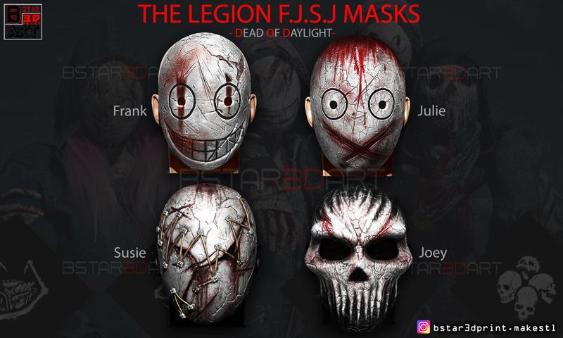 The Legion FJSJ – Dead by Daylight – Killer Masks 3D Model Collection