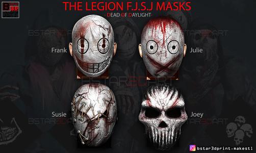 The Legion FJSJ – Dead by Daylight – Killer Masks 3D Model Collection