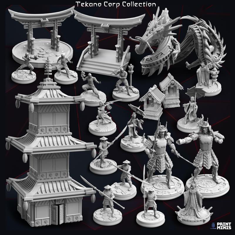 Tekano Corp Collection – robots & capitalism dominate in New Japan!