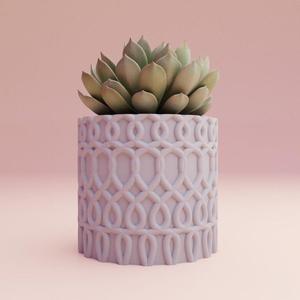 3d printing stl file decorative planter pot for home decoration and furniture