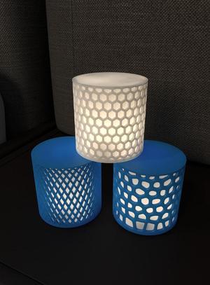 Lamp STL 3D Print File v.13, Digital Download for 3D Printing | Modern and Unique Home Decor for Desk and Table for LED Tea Light