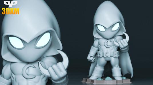 Moon Knight Chibi for 3D Printing STL