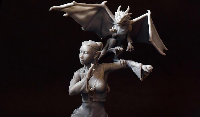Woman and Dragon