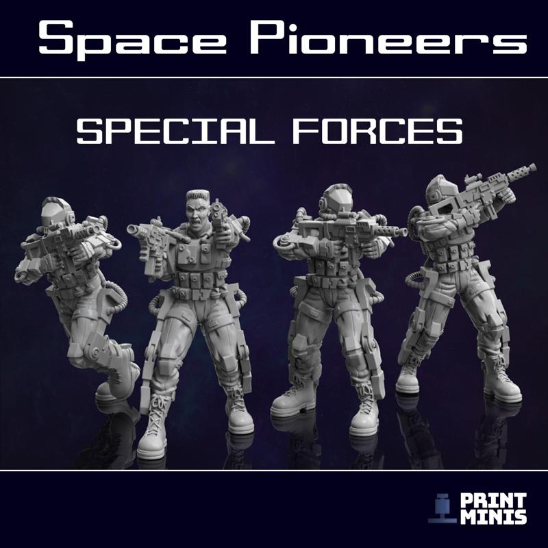 Space Soldiers – Special Forces Military x 4 – Space Pioneers Collection