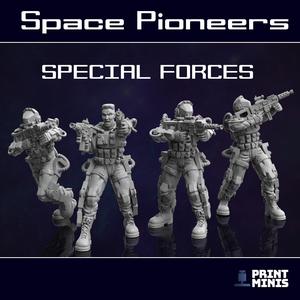 Space Soldiers – Special Forces Military x 4 – Space Pioneers Collection