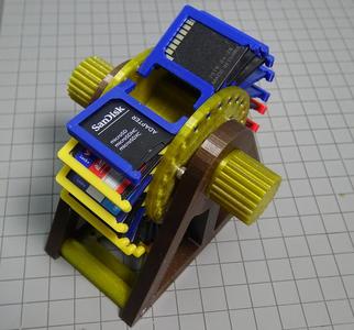SD Card Holder Rolodex Style