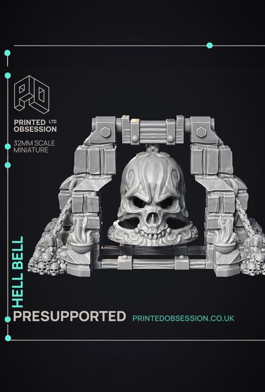 Hell Bell - Scenery - PRESUPPORTED - Hell Hath No Fury - 32mm scale 