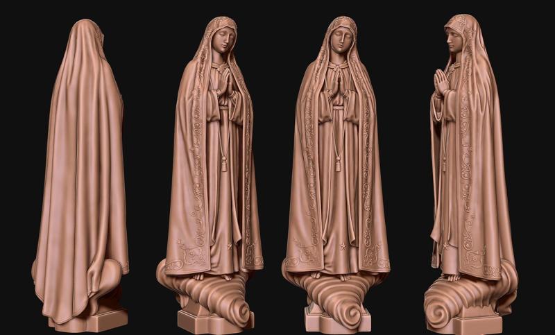 Virgin Fatima – Portugal – CNC – Wood – Metal