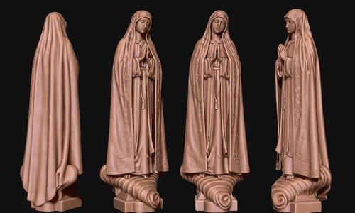 Virgin Fatima – Portugal – CNC – Wood – Metal