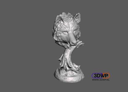 Wolf Head 3D Scan