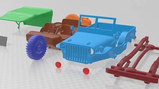 Jeep Willys MB Printable Car