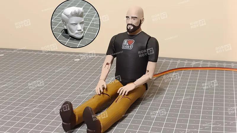 1/10 Turning Head RC Driver With Movable Arms