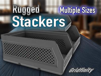 Rugged Stackers – Gridfinity Storage Bins