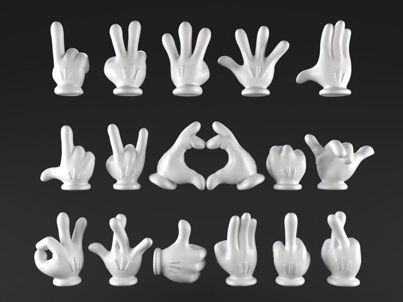 Mickeys hands Pack 01