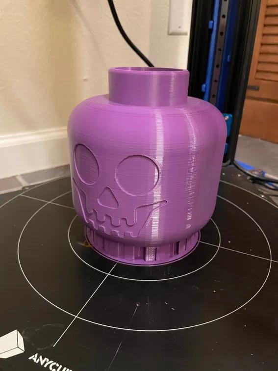 Parametric Lego Skeleton Head Vase